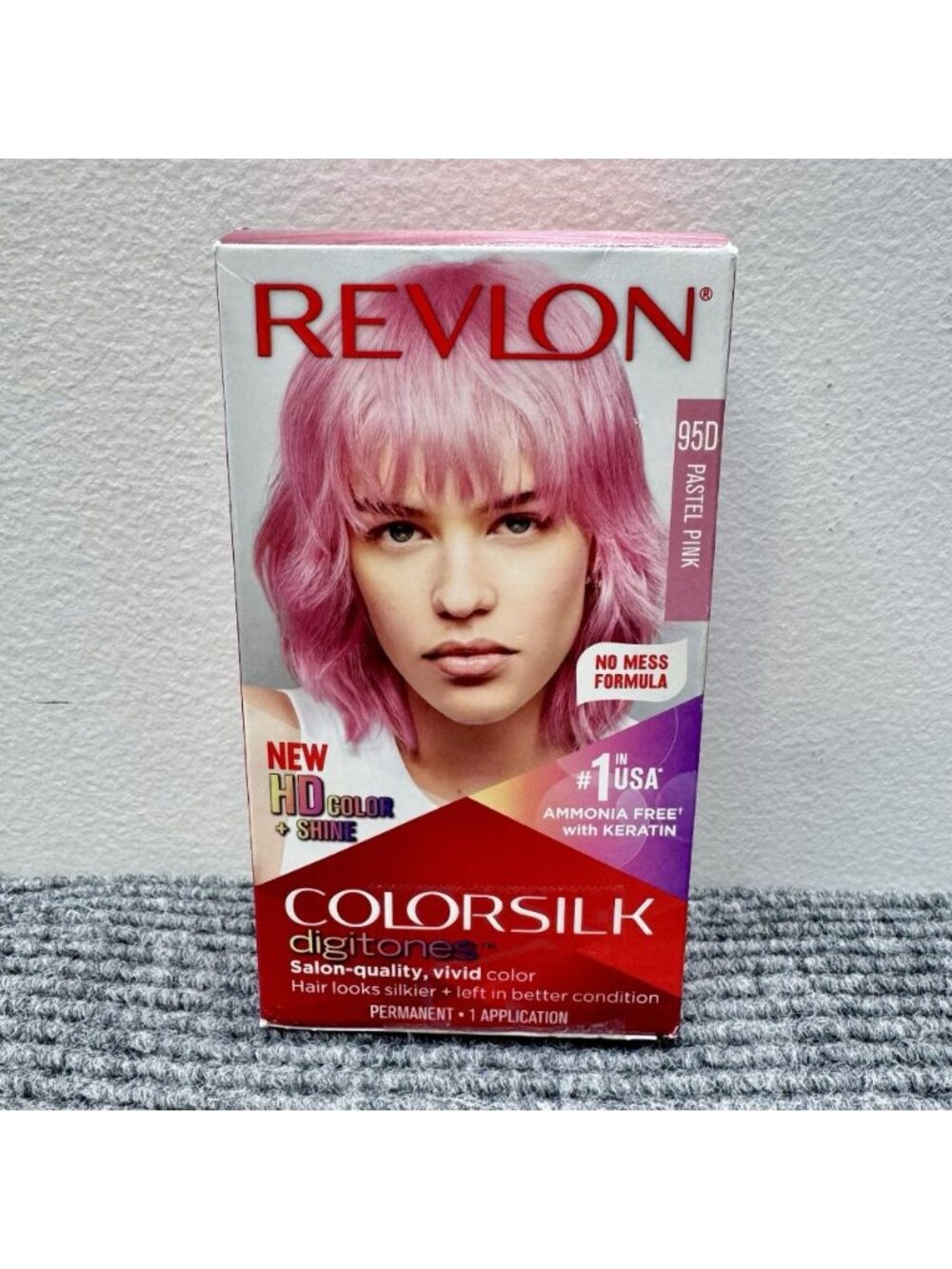Revlon Colorsilk Digitones Permanent Hair Color 95D Pastel Pink Ammonia Free NEW